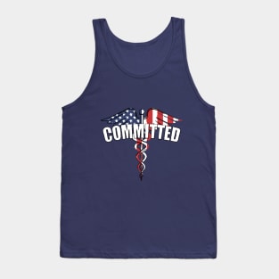 COMMITTED, medical, EMT, nurse, technician Tank Top